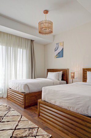 2 slaapkamers, een strijkplank/strijkijzer, gratis wifi, beddengoed