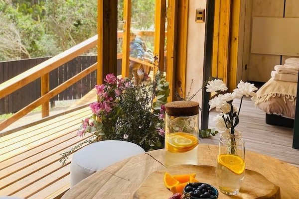 Cabaña Nordic doble deluxe | Wohnbereich