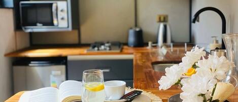 Cabaña Nordic doble deluxe | Private kitchen | Paper towels