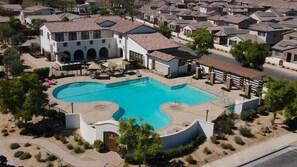 A heated pool