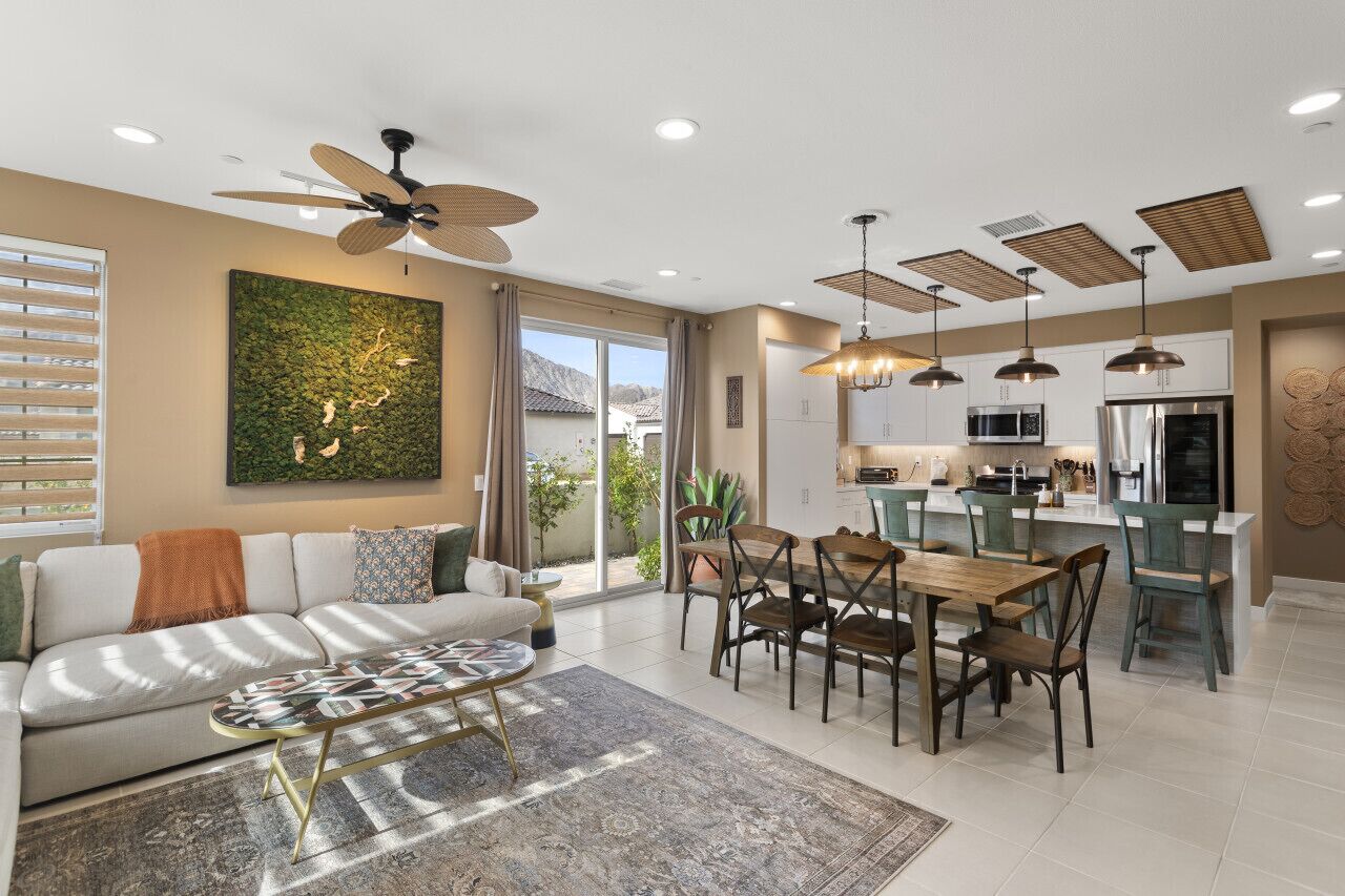 Living and dining area