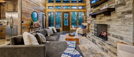 Smart TV, fireplace, video games, table tennis