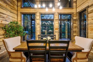 Dining - Family Fun Awaits | Hot Tub, Games & Forest Views (Broken Bow)