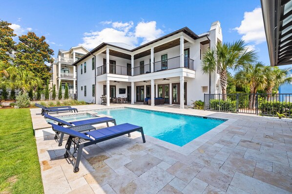 A heated pool