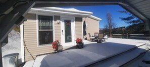 Outdoor dining - 
Mountain Retreat in Blue Ridge Mountains. Privacy!  Owner Managed. (Fleetwood)