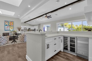 Fridge, microwave, oven, stovetop - Modern Farmhouse Bliss: Spacious Retreat with Private Pool & Fun Backyard Oasis (Phoenix)