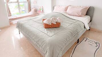 1 chambre, fer et planche Ă repasser, Wi-Fi, draps fournis