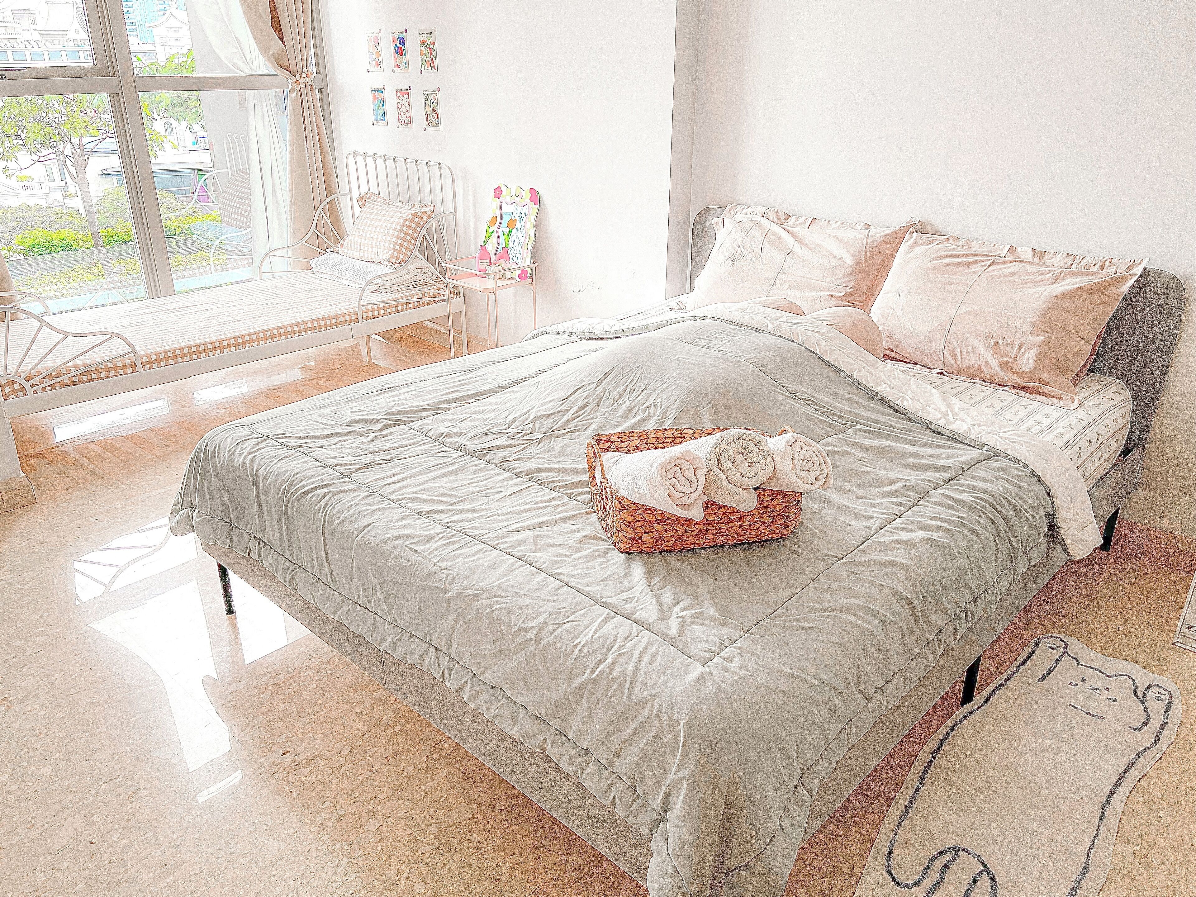 1 間睡房、熨斗/熨衫板、Wi-Fi、床單