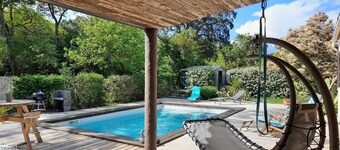 Villa Avec Piscine, au Calme . A 5minutes de la Plage . Animaux Acceptés