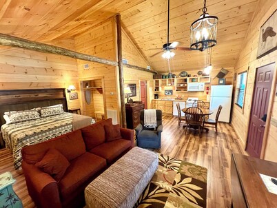 Cabin in town, walking distance to courthouse square.