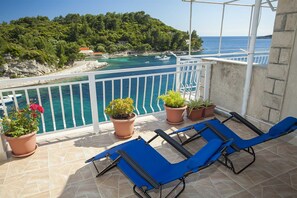 Terrace/patio - Two bedrooms apartment for 4 persons with sea view (Blato)