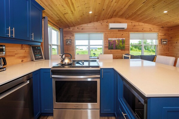 Fridge, oven, stovetop, dishwasher