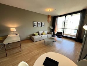 Living area - Modern apartment with a pool in Palermo Market (Buenos Aires)