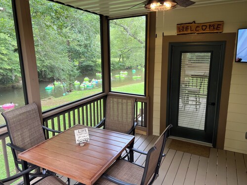 Walk to everything, directly on the Chattahoochee River, in Alpine Helen, GA