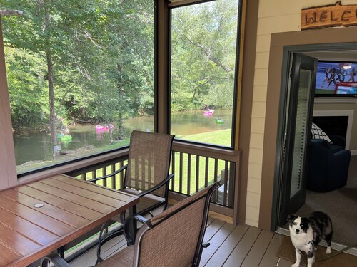 Walk to everything, directly on the Chattahoochee River, in Alpine Helen, GA