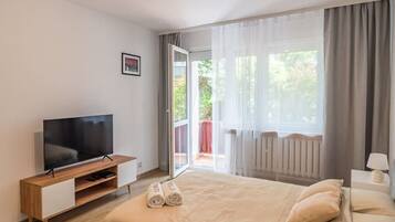 1 makuuhuone, työpöytä, silitysrauta/-lauta, ilmainen Wi-Fi