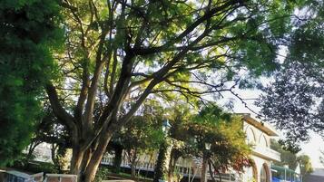 Vista frontal de la propiedad
