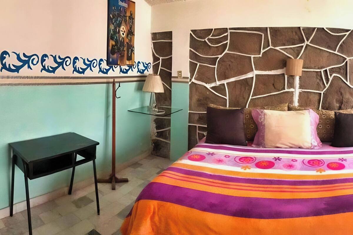 Premium bedding, desk, free WiFi, bed sheets