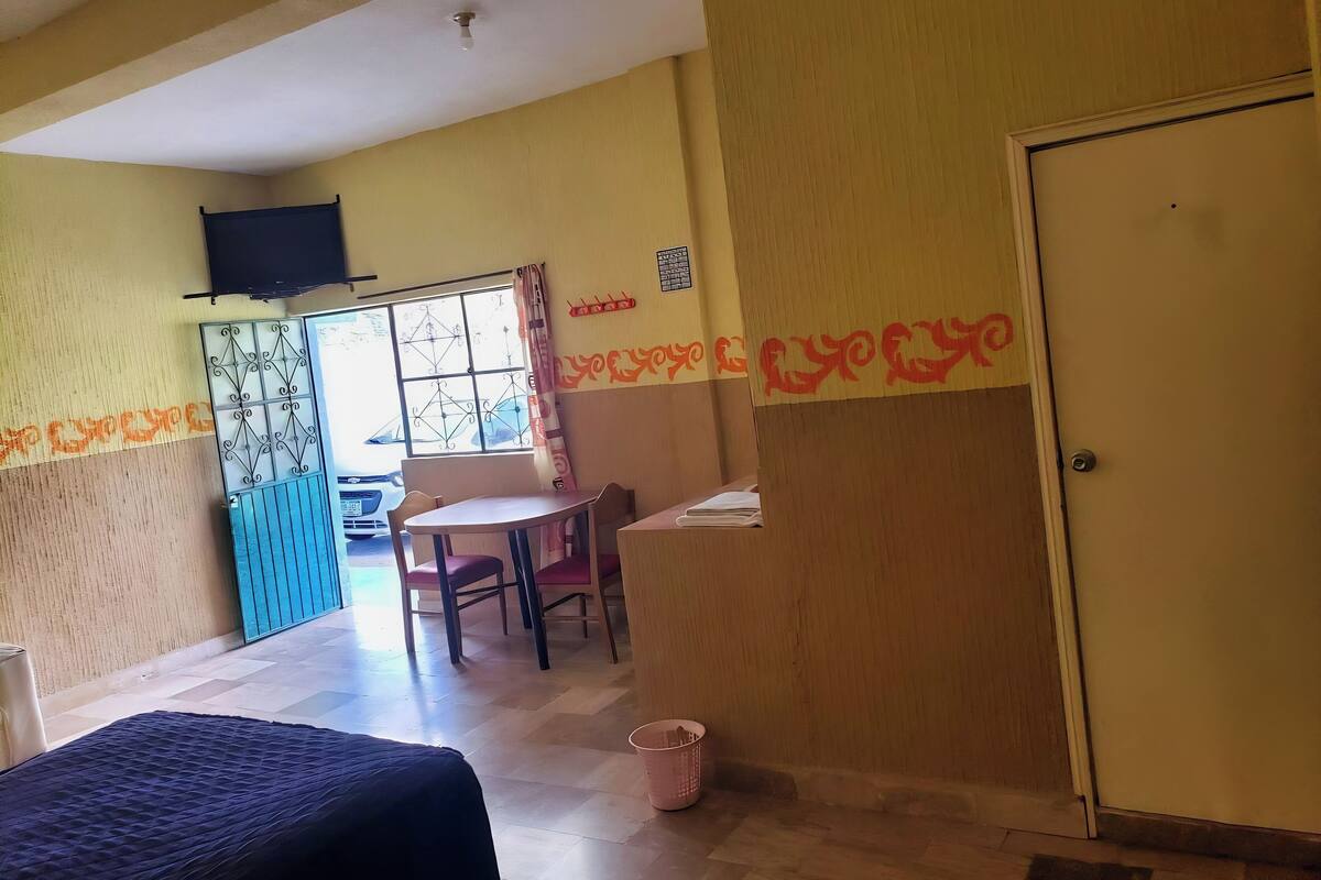 Premium bedding, desk, free WiFi, bed sheets