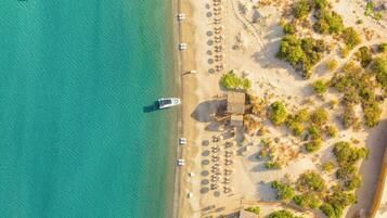 Sun loungers, beach towels