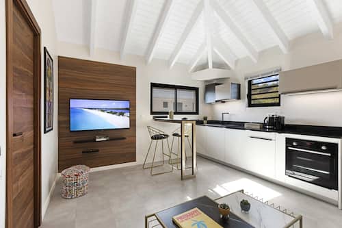 55-inch Smart TV with digital channels, MP3 dock