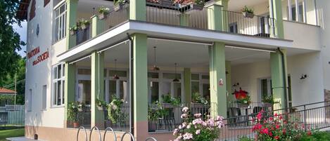 Voorkant van accommodatie