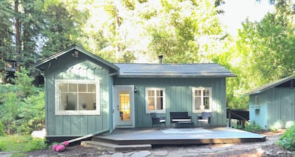 Pets welcome and no check-out chores at Redwood Grove Retreat!