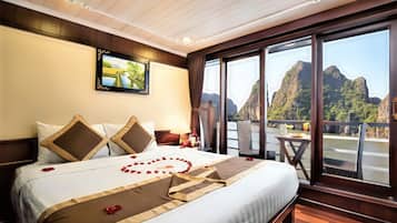 Chambre Exécutive Double ou avec lits jumeaux, balcon, vue océan | Literie hypoallergénique, surmatelas, chambres insonorisées