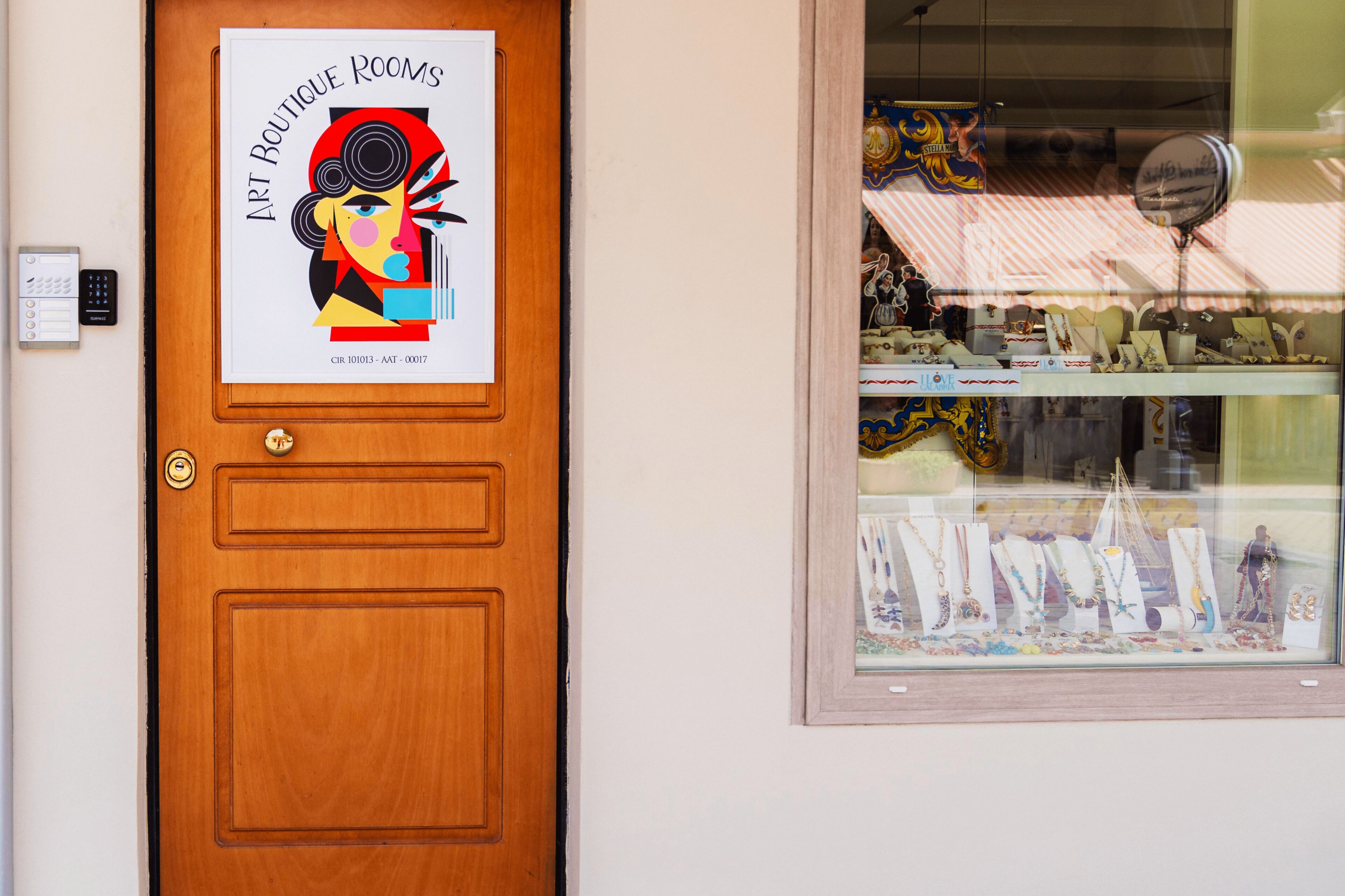 Entrée de l’hébergement