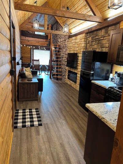 Comfort Loft Cabin with Kitchen!