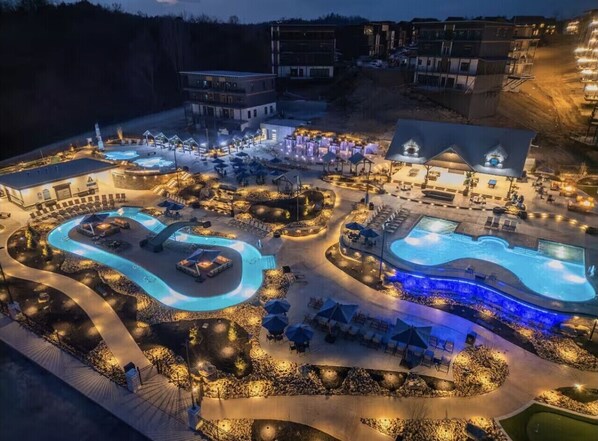 Indoor pool, a heated pool