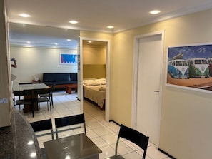 Basic Apartment, Lanai | 2 bedrooms, in-room safe, blackout drapes, iron/ironing board