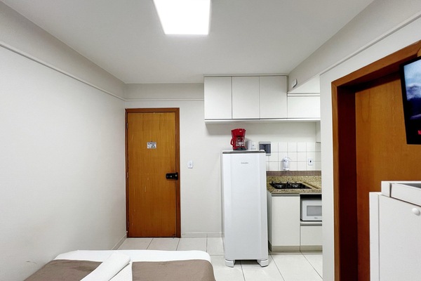 1 bilik tidur, peralatan tempat tidur premium, gebar bulu kapas