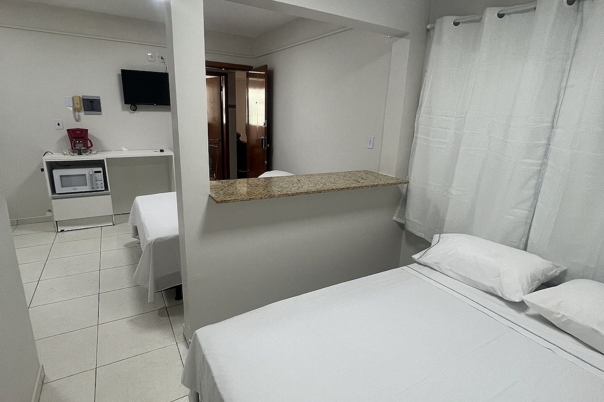 1 bedroom, premium bedding, down comforters, free WiFi