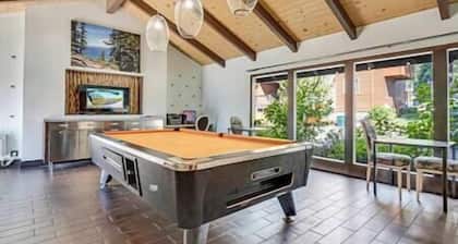 This spacious 2 bedroom townhouse in South Lake Tahoe features a king bed