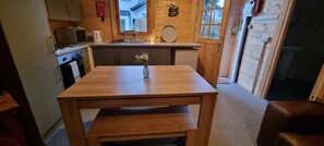 Cabin | Dining - New 2 bed Lodge Near Dunoon on the Shore Front (Dunoon)