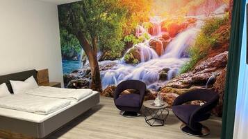 1 chambre, fer et planche à repasser, Wi-Fi, draps fournis