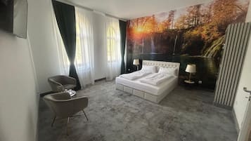 2 dormitorios, tabla de planchar con plancha, wifi y ropa de cama