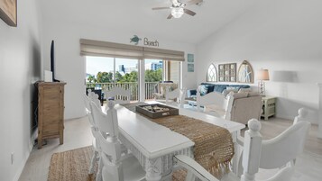 Townhome, Multiple Beds, Patio, Pool View (Spyglass Townhomes Unit 106) | Living area