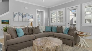 Maison, plusieurs lits, patio, vue jardin (Sitting Bayside) | Coin séjour