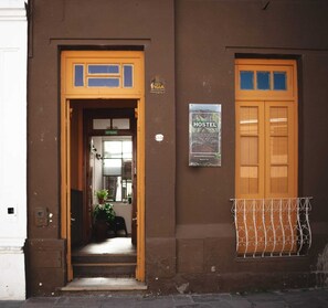 A szálláshely homlokzata