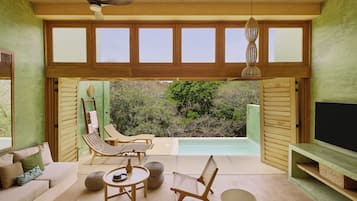 3 Bedroom Villa Rooftop/Pool | Living area | 65-inch Smart TV with digital channels, Netflix, streaming services