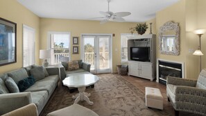 独立别墅, 多张床, 露台, 海洋景观 (Float Away) | 起居区