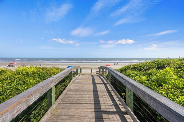 Accommodatie ligt op het strand