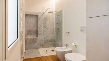 Shower, hair dryer