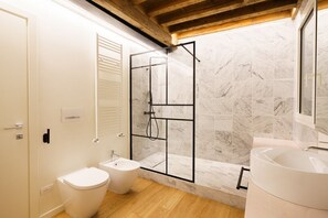 Shower, hair dryer, bidet
