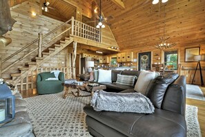 TV, fireplace, video games