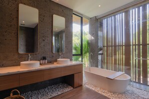 Luksus-villa - 3 soveværelser - privat pool | Badeværelse | Hårtørrer