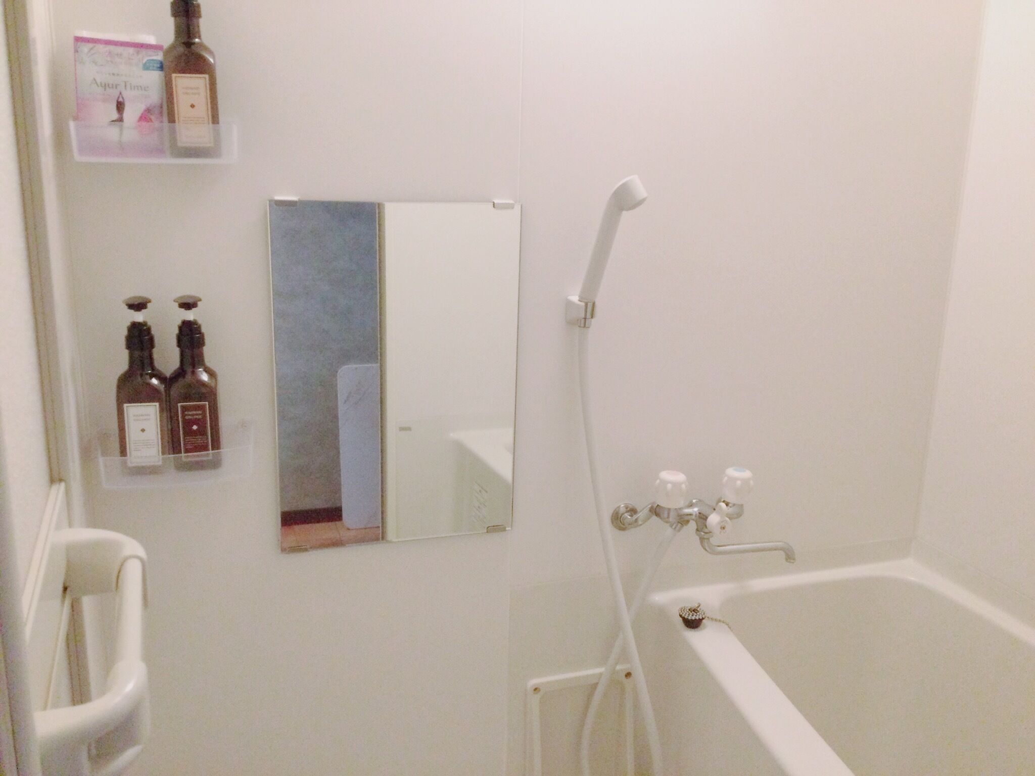 Hair dryer, towels