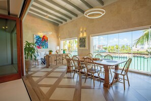 Dining - Alta Cana Penthouse Villa - a unique space in the exclusive beach of Cap Cana. (Punta Cana)